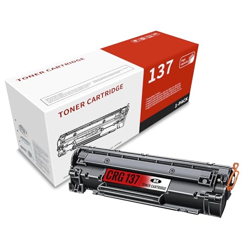 1-Pack Black CRG137 9435B001 High Yield Toner Cartridge Compatible for Canon CRG137 imageCLASS MF212w MF216n MF217w MF227dw MF232w MF236n MF247dw MF244dw MF249dw Printer (Pages up to 3,100 Page )