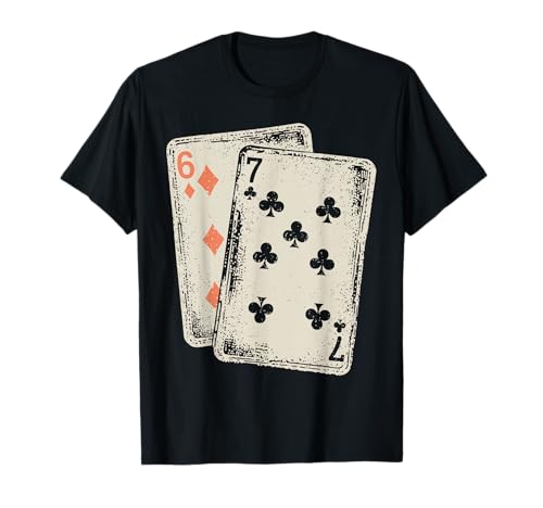 Vintage 67 Meme Six Seven 6–7 Funny 67 Playing Cards T-Shirt