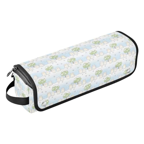Bolso de viaje y tapete resistente al calor para herramientas de cabello con cierre para planchas, rizadores, y estilizadores miniatura 1