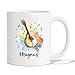 Personalized Mandolin Musician Instruments White Coffee Mug 11 Oz 15 Oz, Mandolin Lover Cup Gift, Customized Name Mandolin Player Travel Mugs, Mandolin Coffee Cup Gift for Mandolin Player Men Women