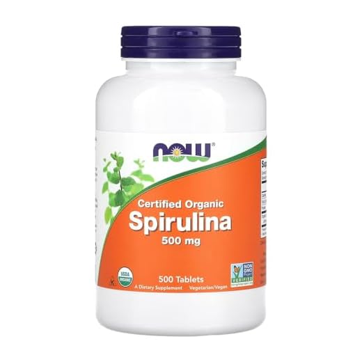Spirulina Orgânica 500mg Now Foods 500 Tablets Importado