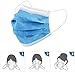 U2C by Amazon, 50 PCS Thick 3-Ply Face Shield with Elastic Ear Loop Cover Full Face Anti-Dust