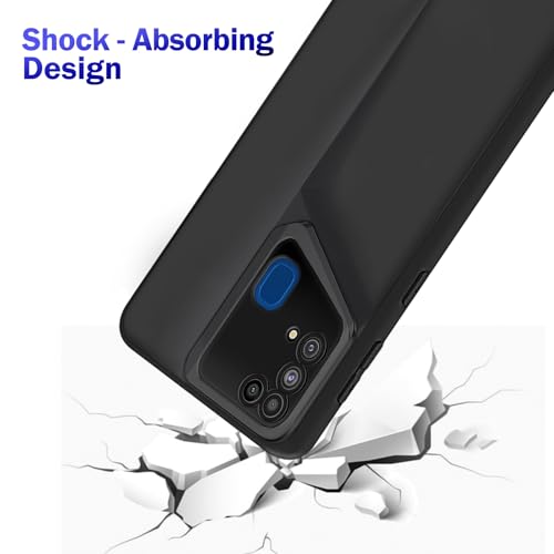 Image of Amazon Brand - Solimo Ultra-Thin Blade Runner Series Matte Finished Camera Protection Soft Back Cover for Samsung Galaxy M31 Prime / M31 / F41 - Black