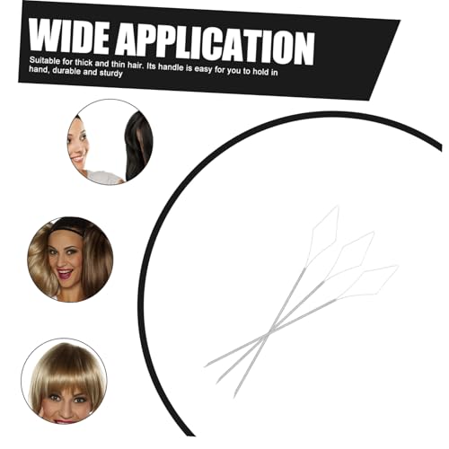 Herramienta de agujas crochet Cabilock de 3 piezas para tejer cabello 4