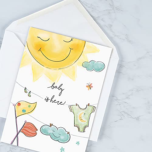 image for Current Little Miracle Congratulations Baby Greeting Cards - 8 Pack (4