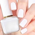 Classic White Nail Polish - Quick Dry, Long-Lasting & Chip Resistant. Perfect for DIY Manicures & Nail Art. No UV Needed, Air-Dry Formula
