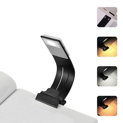 Lampe de Lecture 8 LED, Lampe de Lecture Rechargeable, Protection des Yeux, Lampe pour Lire Dans le Lit, 3 Couleurs (Ambre/Blanc/Mixte), 360° Cou Flexible, Lampe Livre, Portable Liseuse Led