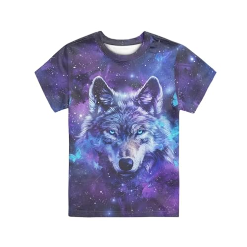 Image of JEOCODY Boys Girls Graphic Tees Funny 3D Printed Short Sleeve T-Shirts 3-16T