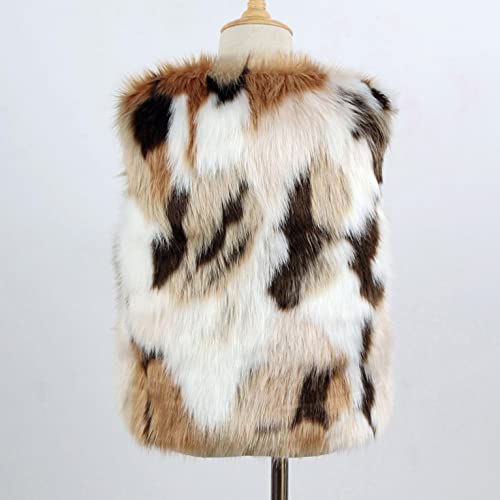 Toddler Girl Faux Fur Vest Coat Winter Warm Wool Waistcoat Thick Outerwear For 1-6 Years Old #TOP3