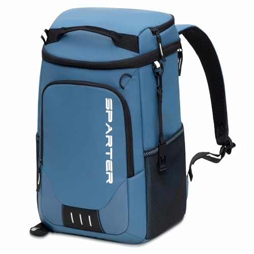Image of SPARTER Backpack Cooler Insulated Leak Proof 33 /49 Cans, 2 Insulated Compartments Thermal Bag, Portable Lightweight Beach Travel Camping Lunch Backpack for Men and Women