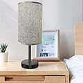 USB Table Lamp,Touch Control Desk Lamp with 3 USB Charging Ports & 2 AC Outlet,3 Level Brightness,7Ft Power Cord,Bedside Lamp with Charging Station for Home Bedroom Dorm Office (Bulb Included)