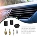 getfay 7 PCS Air Conditioning Valve Core Kit, Air Conditioning System Repair Kit, Air Conditioning Pipeline Valve Core Seat, Valve Core Sealing Cap, Universal for Cars (Black)
