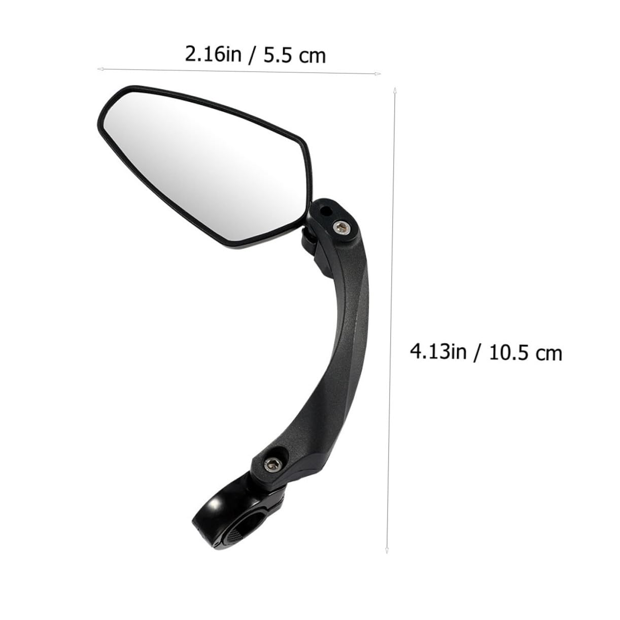 VANZACK 2pezzi Specchietto Retrovisore Per Bici Rotabile Per Mountain Bike e Bici Stradali Facile Installazione Sicurezza e Visione Ottimale Confezione Singola