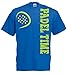 vestipassioni T-shirt Padel Time Tailles également pour enfants, Bleu roi, 10 ans