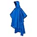 BRAMBLE! Poncho Pioggia Impermeabile - Multiuso, 3-in-1 Mantella Pioggia con Cappuccio - Riutilizzabile e Affidabile - Perfetto per Campeggio, Pesca, Montagna, Trekking, Tenda, Terra Foglio. (Blu)