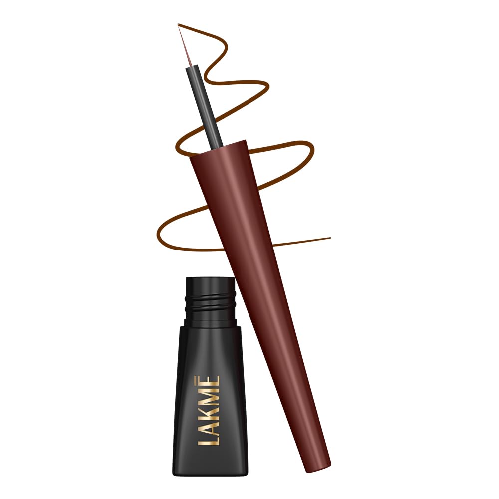 Lakme Forever Matte Liquid Eyeliner, Brown | Smudge-proof | Water-proof | Long-lasting up to 14 hours | Intense Color in one stroke | Lightweight on eyes | Matte Finish | 4.2ml-image-18