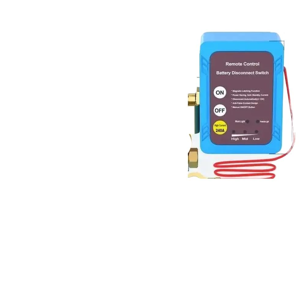 Disconnect Power Switch 12V 240A Shut Off Cut Off Kill Switch with Remote Control Switch Compatible with Automotive Motorcycle Parts Car Models for Part Number 12V 240A