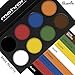 Mehron Makeup Paradise Makeup FX 8 Color Basic Palette | Magnetic Refillable Body Paint & Face Paint Palette | Professional & Water Activated | Costumes, SFX, Halloween, & Cosplay