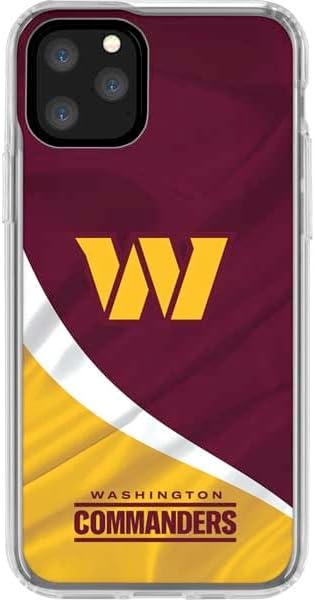 Skinit Clear Phone Case Compatible with iPhone 11 Pro - Officially Licensed NFL Washington Commanders Flag Design