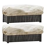 Eoixuqba 冬用植物カバー 長方形植物凍結保護カバー | プランター用品 寒冷地凍結保護 レインシェルター アウトドア