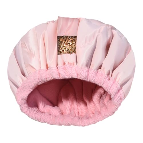 Tappi a vapore per un condizionamento profondo, a vapore per capelli,Cuffia termica - Cuffia di imballaggio al lino con cuffia da doccia per uso domestico e in