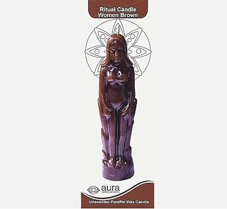 Female Figure Image Candle-Spells-Protection-Ritual Magic-Wicca-Pagan (Blue) (Yellow) (Brown)