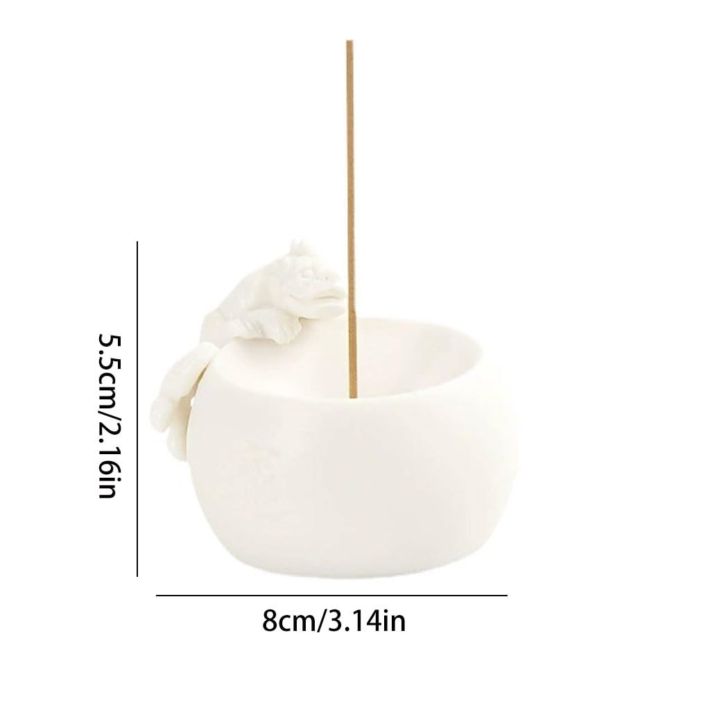 Quemador de incienso de cascada, soporte de incienso de porcelana blanca, decoración de aromaterapia, mesa de té para interiores, quemador de incienso de reflujo