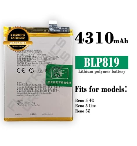 Image of BLP819 Battery for Oppo A57 / 5 4G / 5 LITE / 5Z Battery with 6 Month Warranty****(U89)