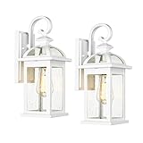Darkaway Outdoor Lights Fixtures Wall Mount, Outdoor Wall Sconce Lights with Seeded Glass Waterproof