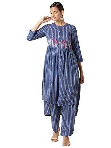 Image of Indya Women's Regular Fit High Rise Pants