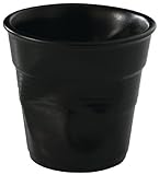 Couleur : Noir satiné Revol gd265 Froisses Gobelet Cappuccino, noir (Lot de 6)