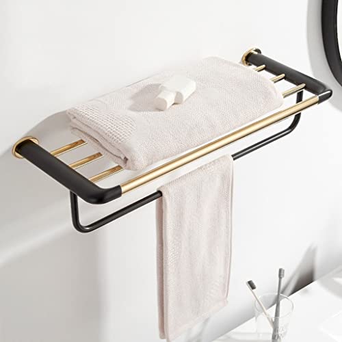 Porte-Serviettes de Bain mural avec barre de salle de bain suspendue pour linge