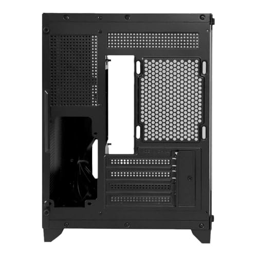 GABINETE GAMER DUEX AQUARIO, MID-TOWER, LATERAL E FRONTAL DE VIDRO, PRETO, SEM FAN- DXJ270-2