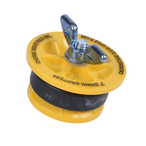 Image of Cherne 270229 End-of-Pipe Gripper Mechanical Test Plug, 2 inch, Yellow (Pack of 10)