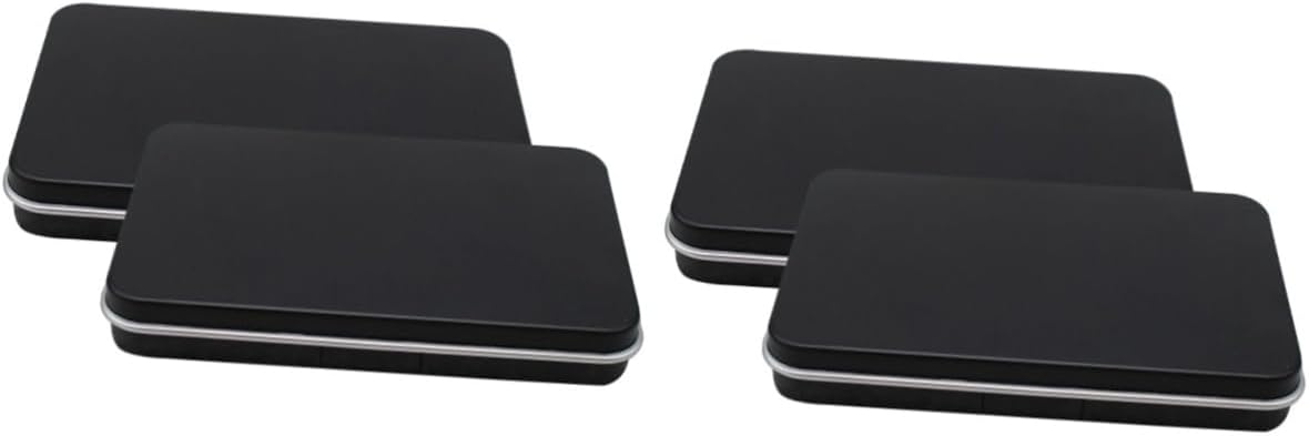FRCOLOR 4pcs Empty Eyeshadow Makeup Cases Mirror Cosmetic Containers for Makeup Portable Eyeshadow for Travel and Storage