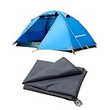 BISINNA Backpacking Camping Equipment Set, Including Tent, Footprint