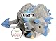 goDog Dinos Frills Squeaky Plush Dog Toy, Chew Guard Technology - Gray, Large