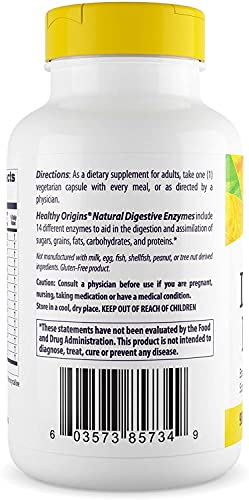 Healthy Origins Digestive Enzymes (NEC) Broad Spectrum - with Protease, Amylase & Lipase - Gluten-Free Digestion and Gut Health Supplement - 90 Veggie Capsules - Image 4
