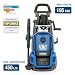 HYUNDAI Hochdruckreiniger HPW2400CRE, max. 195 bar - 450 l/h, 2400 W, EL.-Control, verdreh-sicherer 10m Schlauch, verstellbare Düse, rotierende Turbodüse, Seifenflasche