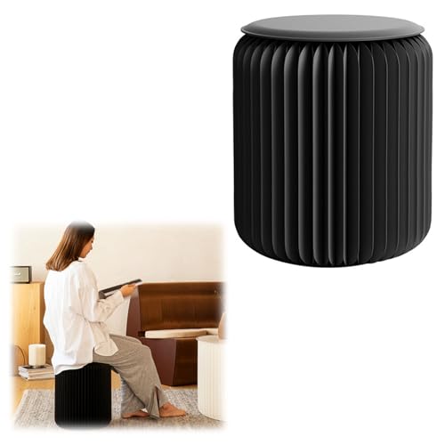 Tabouret en papier pliable pour optimiser les petits espaces