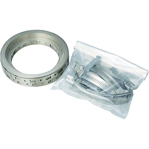 Breeze Make-A-Clamp Stainless Steel Hose Clamp System, 1 Kit Contains: 50 ft Band, 5 Band splices (Pack of 1) - 4006