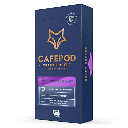 CafePod Craft Coffee Nespresso Compatible Aluminium Pods - UTZ Certified (Intense x 10 Pods) - Image 2