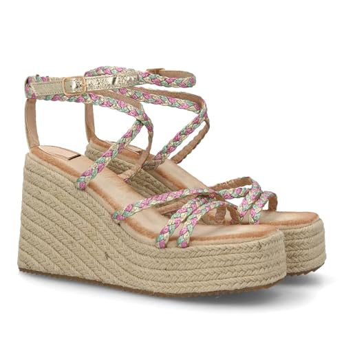 Sandales compensées espadrilles pour vos soirées d'été et événements en plein air
