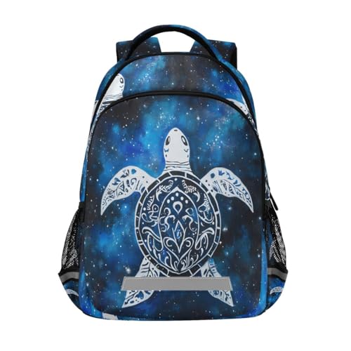 Sac à dos enfants mandala tortue de mer coloré | Sac d'école grand volume