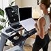 Treadmill Desk Attachment, Laptop Holder Adjustble Height Width, Workstation for Treadmill Handlebars, Universal Treadmill Table with Cup Holder and Tray