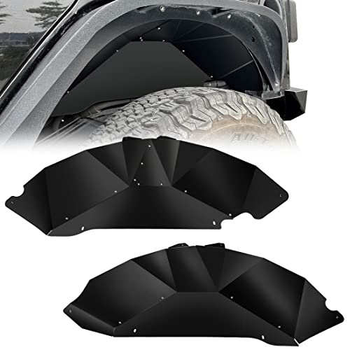 Image of Front & Rear Inner Fender Wheel Well Inner Liners Compatible with Jeep Wrangler JK & Unlimited 2007-2018 2 /4 Doors