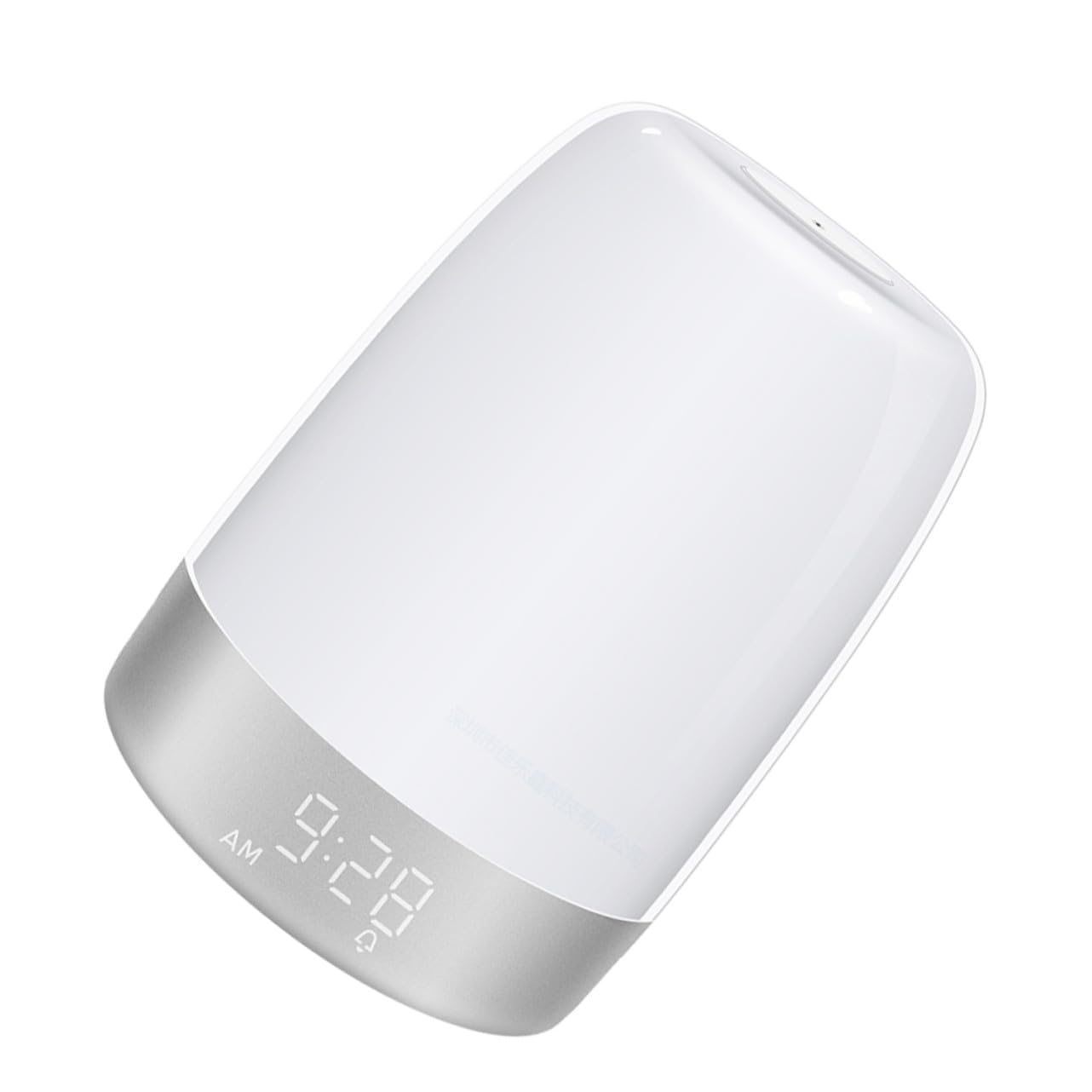TOPBATHY Lampe de Chevet LED Blanche Minuterie et Éclairage Coloré, Fonction Réveil Tactile pour Chambre à Coucher