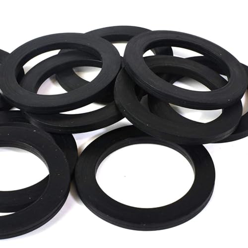 Schläfer 184610 | 5PCS- Universal Hydraulic Rubber Gasket 1,53 inch (39x31x3 mm) for Siphon Kitchen Sink, Pipe Waste Basin Gasket, Wash Basin, Flat Gasket, Washer for Bathroom Sink Drain Pipe