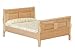 Melody Jane Dollhouse Light Oak Sleigh Bed Double Miniature 1:12 Bedroom Furniture