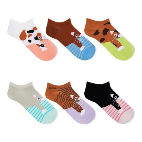 Image of K. Bell women's Fun Food & Drink Low Cut Socks - 6 Pairs - Cool & Cute Novelty Gifts